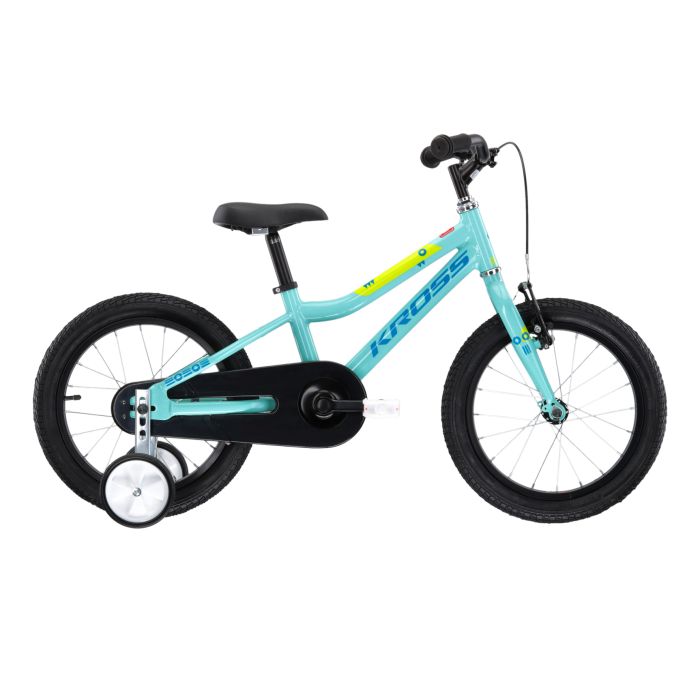BICICLETA KROSS MINI 4.0 16" ACVAMARIN (ALBASTRU-LIME)