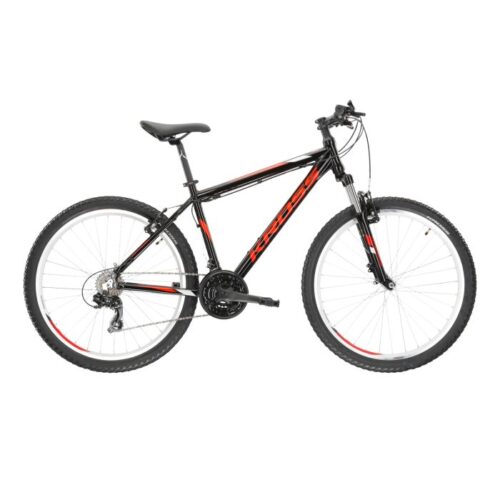BICICLETA KROSS HEXAGON M/18" GRI/ROSU LUCIOS