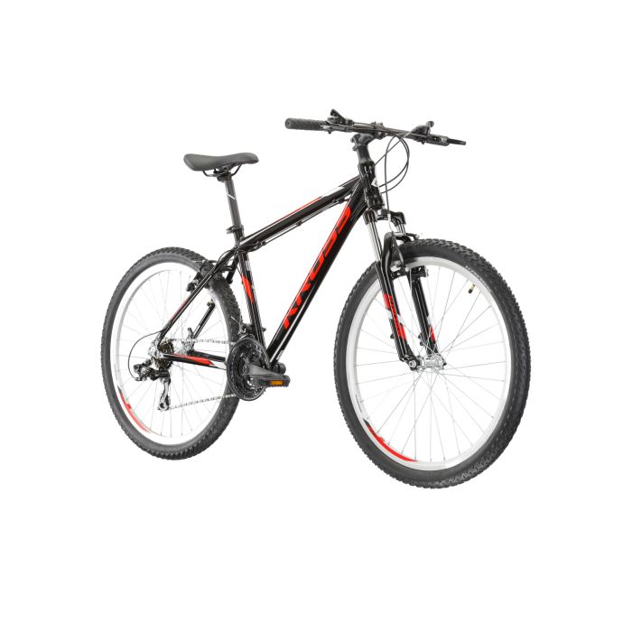 BICICLETA KROSS HEXAGON M/18" GRI/ROSU LUCIOS