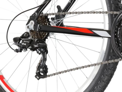 BICICLETA KROSS HEXAGON M/18" GRI/ROSU LUCIOS