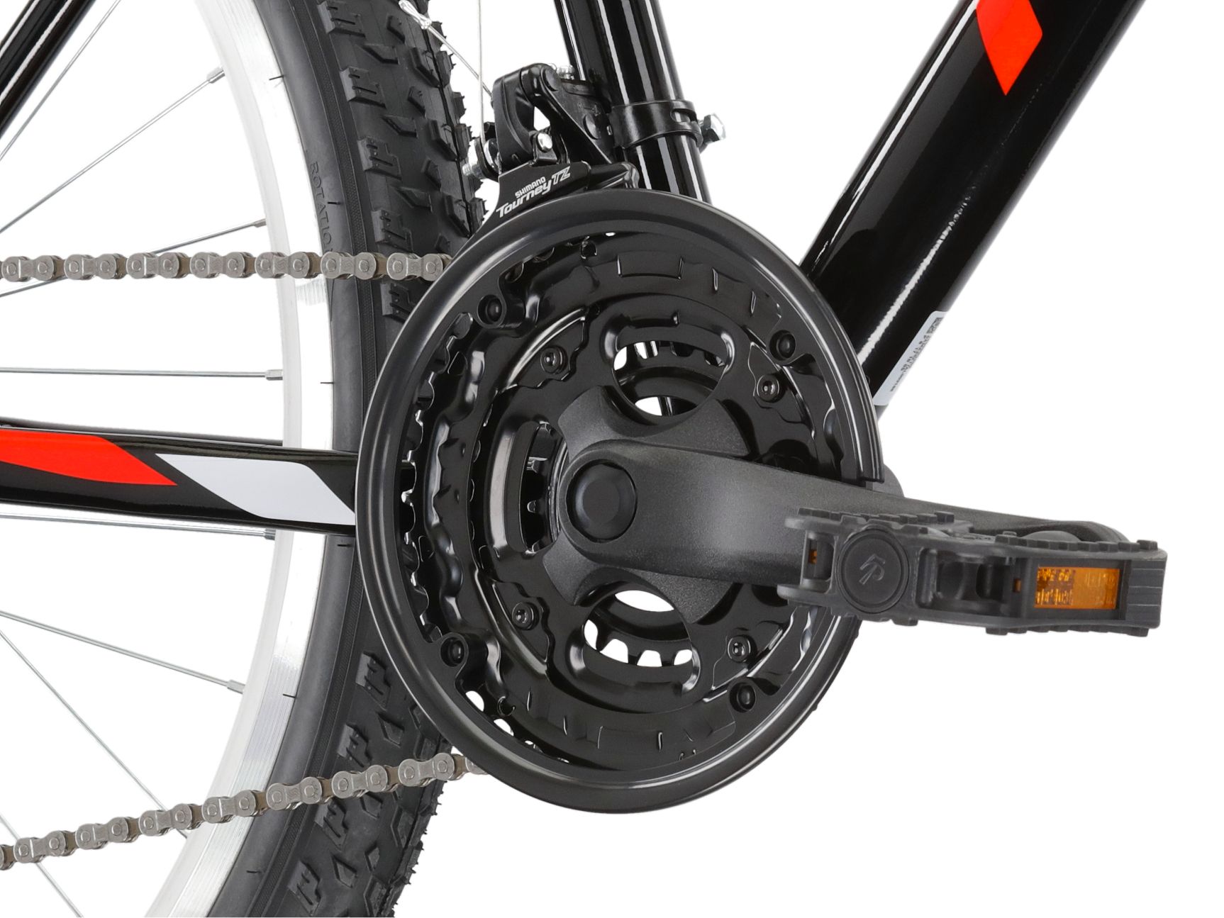 BICICLETA KROSS HEXAGON M/18" GRI/ROSU LUCIOS