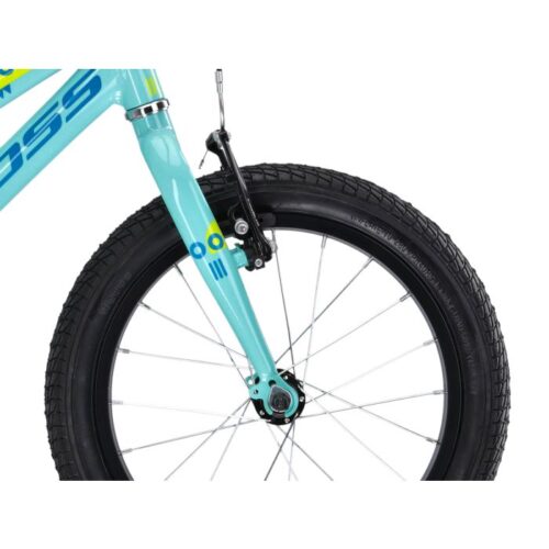 BICICLETA KROSS MINI 4.0 16" ACVAMARIN (ALBASTRU-LIME)
