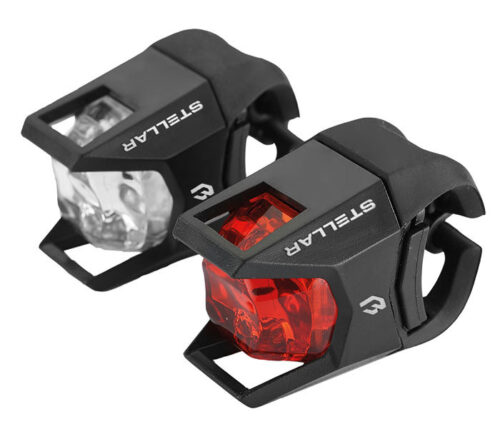 Lampă BIKEFUN STELLAR set F+S negru - JY-3005
