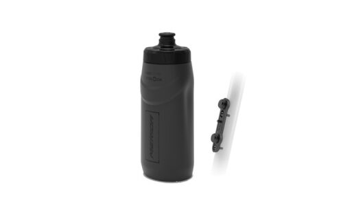 Bidon MERIDA SWIVEL/FIDLOCK set 620ml negru bidon+adaptor+bază