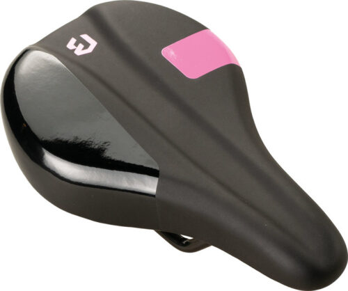 Șa BIKEFUN CHAMPION GIRL junior, negru-pink - D924V-2
