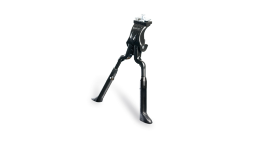 Picior sprijin BIKEFUN dublu cu montare la mijloc negru CL-KA54-BLK