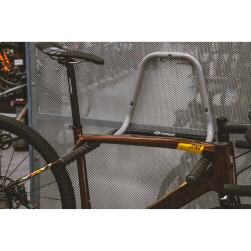 Suport perete pentru bicicleta pliabil gri/negru
